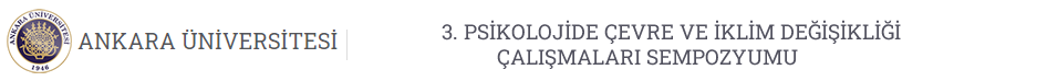 3. PSİKOLOJİDE ÇEVRE VE İKLİM DEĞİŞİKLİĞİ ÇALIŞMALARI SEMPOZYUMU Logo